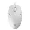 Vadu pele DEFENDER AZORA MB-24 — piemērota abām rokām USB optiskā, 1200 DPI, 3 izšķirtspējas režīmi, balta, 109×86×34 mm