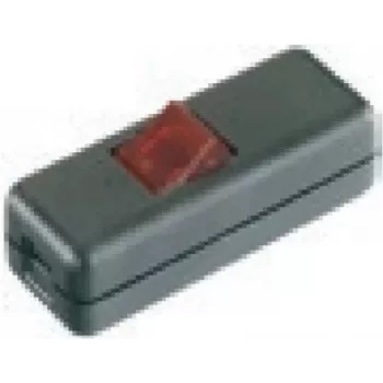 Bachmann 8010 - Svārstslēdzis - 2P - Melns - Sarkans - 250 V - 80 mm - 30 mm