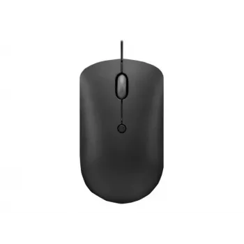 Vadu optiskā pele Lenovo GY51D20875 USB Type-C, piemērota abām rokām, 2400 DPI, 4 pogas, melna