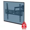 Wall TV mount ESPERANZA ERW016 for 70 inch TVs, Melns, 45 kg capacity, VESA 75x75–400x400, tilt 15°
