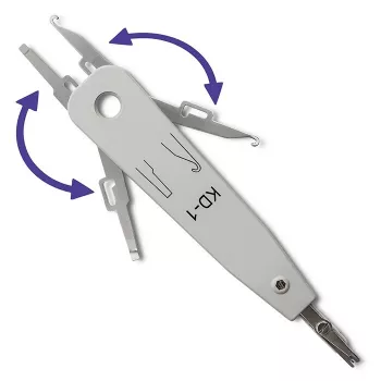 Ievietošanas instruments QOLTEC 54492 kabeļu terminēšanai (saderīgs ar KRONE/LSA)