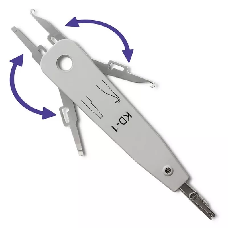 Ievietošanas instruments QOLTEC 54492 kabeļu terminēšanai (saderīgs ar KRONE/LSA)