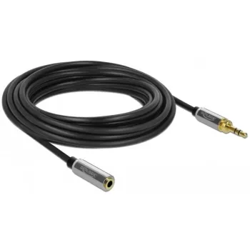 Audio kabelis DeLOCK 85783 5m 3.5mm Melns Pelēks