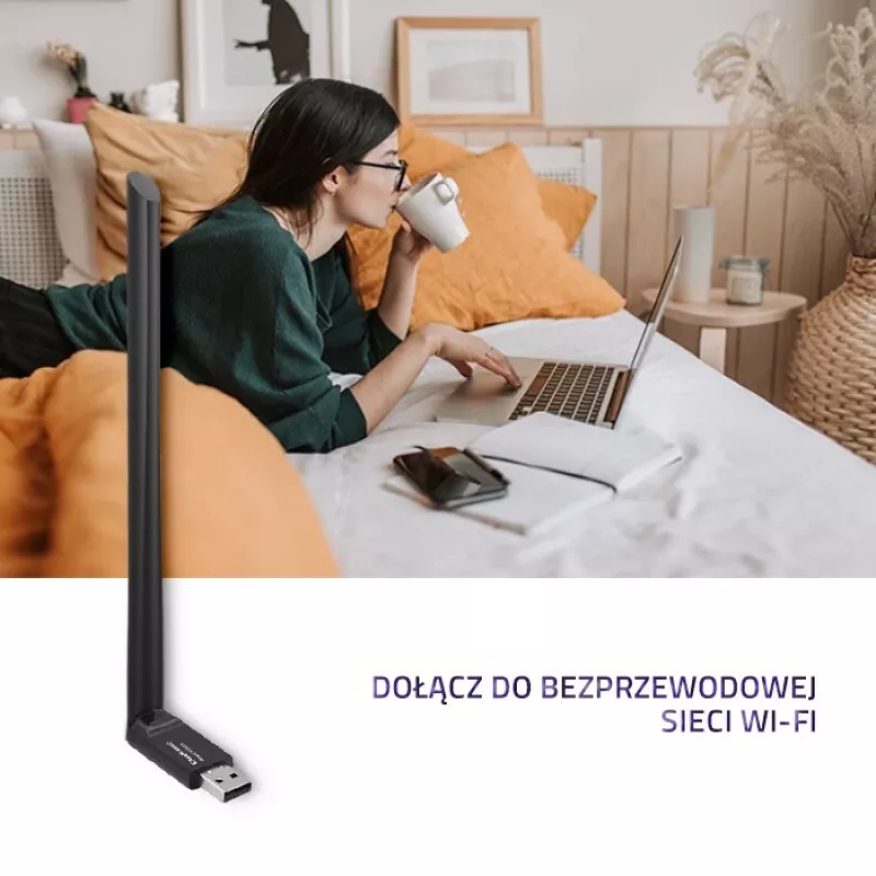 Tīkla karte Qoltec 57001 WLAN 150 Mbit/s