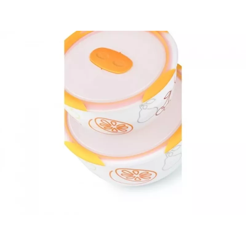 Salātu bļoda Oursson BS4781RC/OR Apaļa Keramika 2 gab.