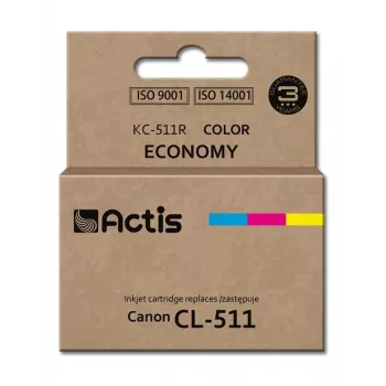 Actis KC-511R tinte (aizstāj Canon CL-511; standarta; 12 ml; krāsa: ciāna, fuksīna, dzeltena)