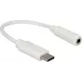 Audio kabelis DeLOCK 65913 0,14 m 3,5 mm USB balts