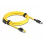 Delock kabelis RJ45 spraudnis Cat.6 uz Mini I/O 8 kontaktu D formas 2. tips 2 m (81251)