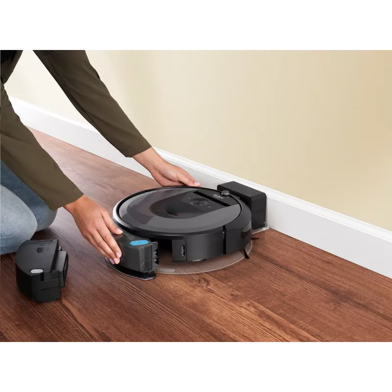 Robot Vacuum Cleaner iRobot Combo i8+ Bagless Melns
