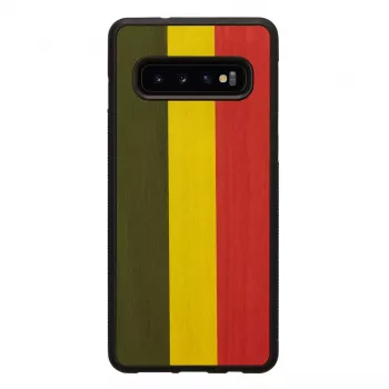 Viedtālruņa maciņš man and wood Galaxy S10 — reggae Melns aizsargapvalks
