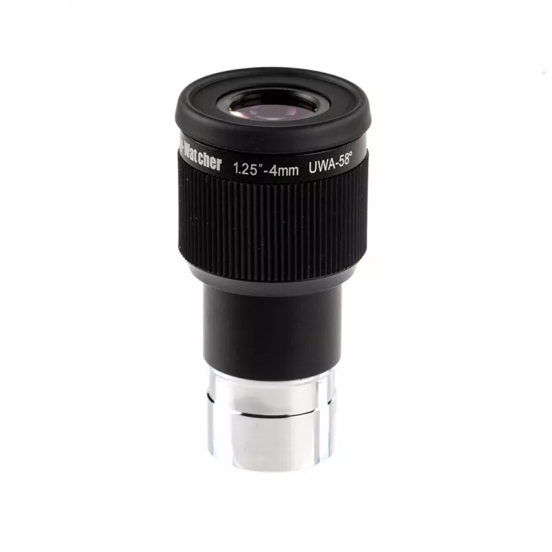 Okulārs Skywatcher SWA-58 4mm 1.25 collas — astronomiskais okulārs, 4 mm fokusa attālums, 1.25 collu cilindrs