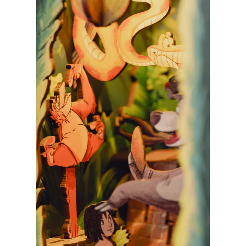 Plastmasas modeļa komplekts REVELL Disney The Jungle Book Tiny Adventures 00535 – saliekamas figūriņas, kolekcionāra vitrīna
