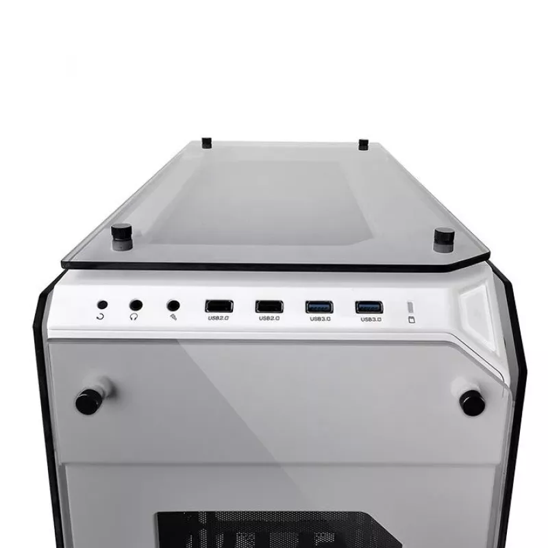 Case View 71 Riing rūdīta stikla E-ATX pilna torņa korpuss - Snow Edition
