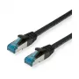 VALUE - ielāpu vads - RJ-45 (V) uz RJ-45 (V) - 10 m - SFTP, PiMF - CAT 6a - bez halogēna, formēts, bez aizķeršanās, vīts - melns (21.99.1967)