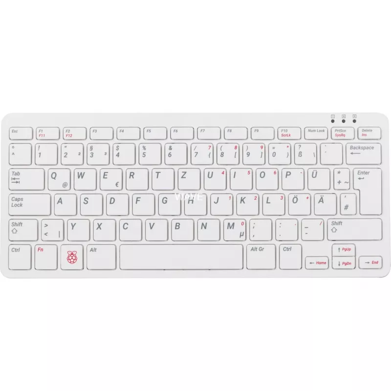 Vadu USB tastatūra Raspberry PI tastatūra DE RB-TASTA01W — USB savienojums, vācu izkārtojums