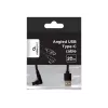 Kabelis USB2 uz USB-C leņķveida/CC-USB2-AMCML-0.2M GEMBIRD