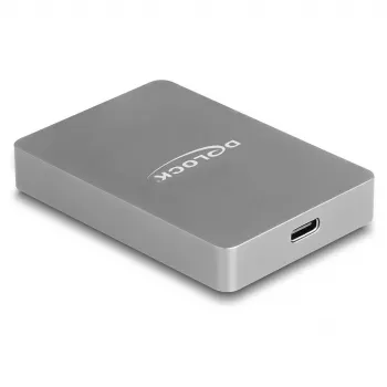 DeLOCK USB Type-C karšu lasītājs CFexpress XQD Alumīnija Pelēks 10000 Mbit/s