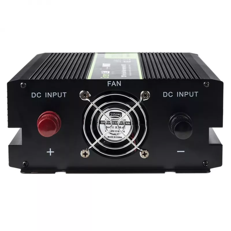 Strāvas pārveidotājs zaļa Cell INV07, līdzstrāva 12 V uz maiņstrāvu 230 V, 300 W, 50 Hz, C tipa kontaktdakša, melns