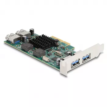 DeLOCK PCI Express x4 karte 2 x USB 5 Gbps Type-A 2 x iekšējie USB