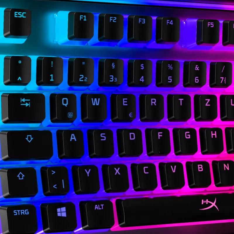 HyperX Pudding taustiņu vāciņi - Pilns taustiņu komplekts - ABS - Melns (DE izkārtojums) - Tastatūras taustiņu vāciņš - ABS - Melns