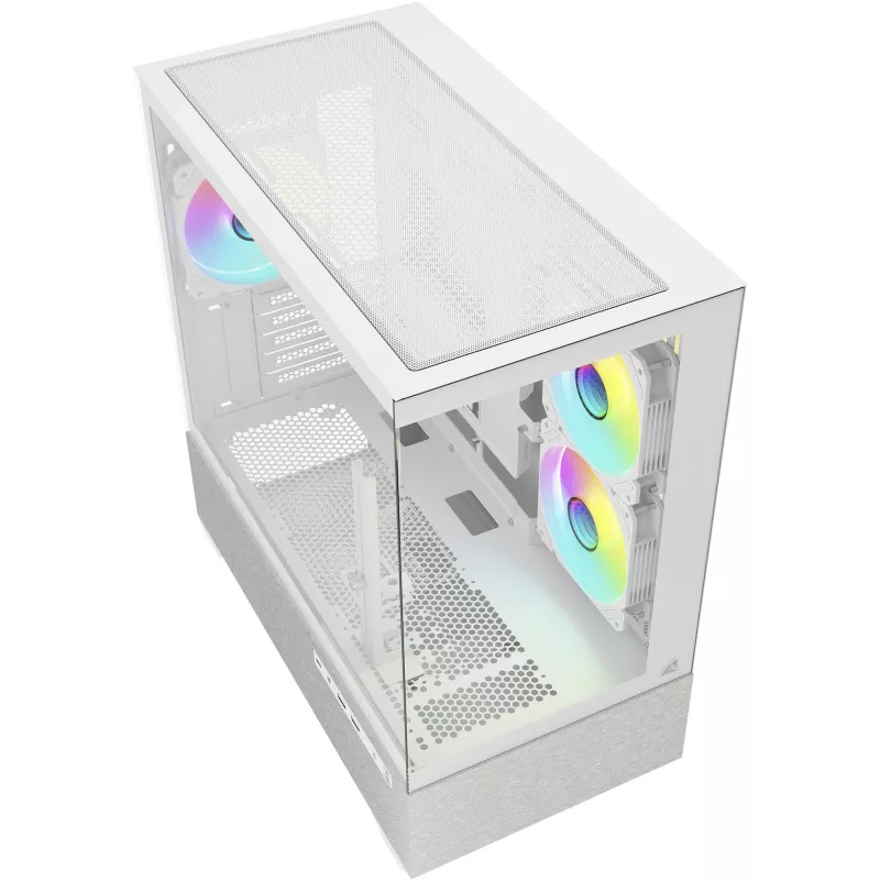 Sharkoon MK7 ARGB mATX Case 2xGlass Balts