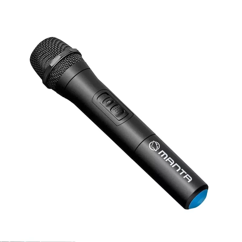 Pārnēsājams karaoke skaļrunis MANTA SPK5021PRO 20W, 12 collu zemfrekvences skaļrunis, 80W RMS, Bluetooth, baterija līdz 5h, SD/USB, mikrofona un ģitāras ieejas