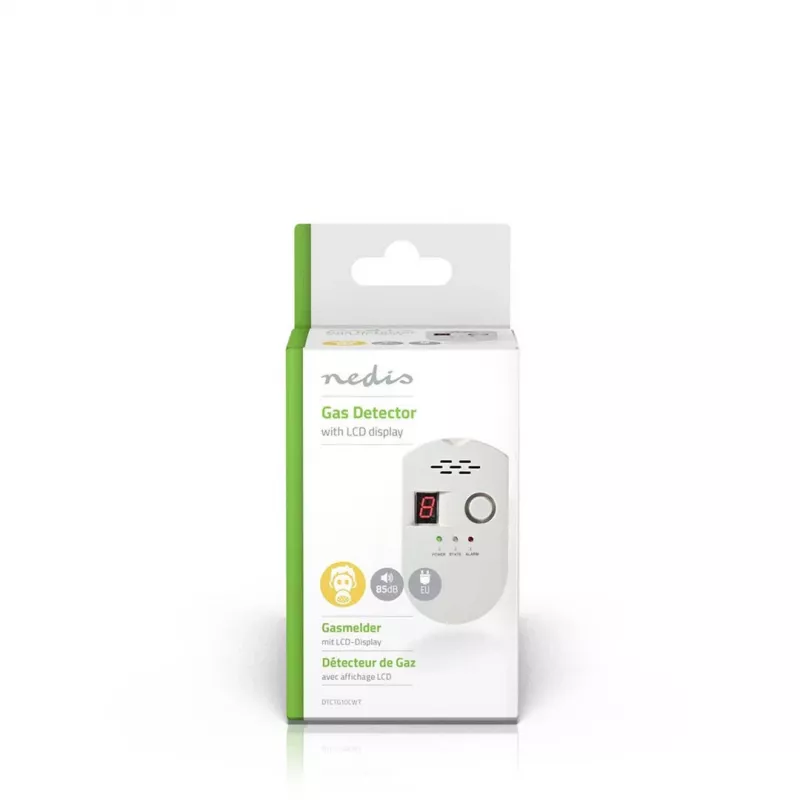 Nedis DTCTG10CWT gāzes detektors (LPG, dabasgāze)