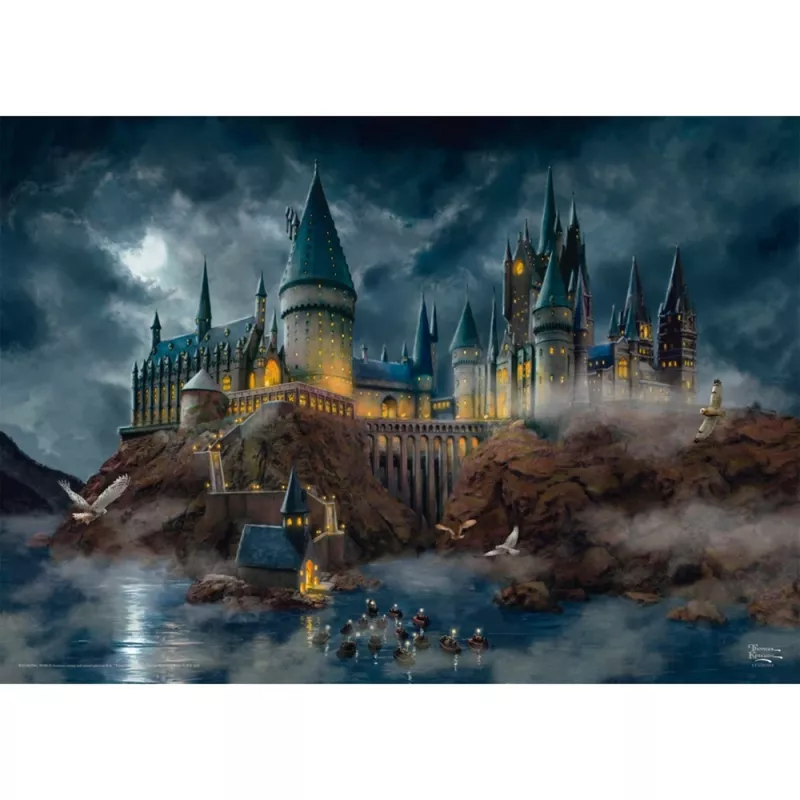 Thomas Kinkade Studios Wizarding World Harry Potter - Cūkkārpas pils, puzle 1000 gabali