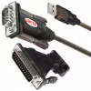 UNITEK Y-105A seriālais kabelis Melns 1.5 m USB Type-A DB-9