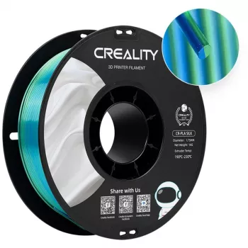 Filament Creality SILK BLUE zaļa 1.75 mm 1 kg spole 3D drukai