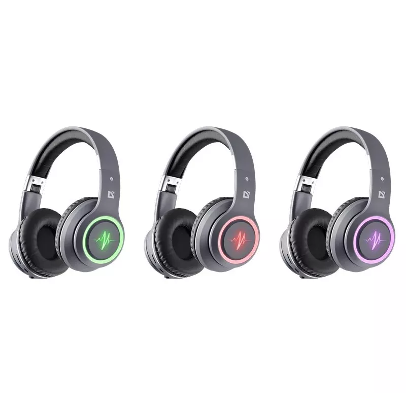 Austiņas DEFENDER FREEMOTION B571 LED bezvadu binaurālās, 4 cm draiveri, 6–8 h akumulators, slēgta akustika, 20–20000 Hz