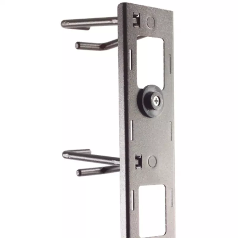 APC NetShelter kabeļu pārvaldība, vertikāls kabeļu pārvaldnieks, kabeļu gredzeni, 8 gab. komplekts, melns, 55 mm x 766 mm x 85 mm
