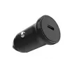 Auto USB‑C lādētājs FIXED FIXCC20N‑C‑BK 20W, viens USB‑C ports, kompakts melns 12V ligzdai
