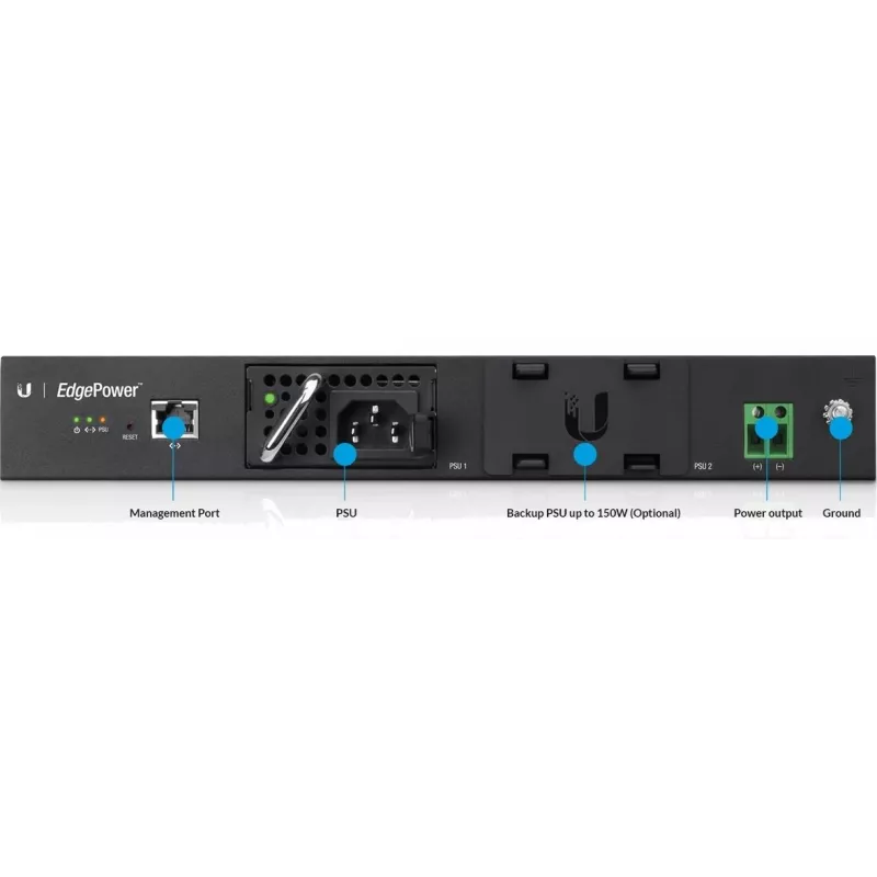 Barošanas bloks UBIQUITI EP-54V-150W 150 W, maiņstrāva 100–240 V, 50–60 Hz, melns