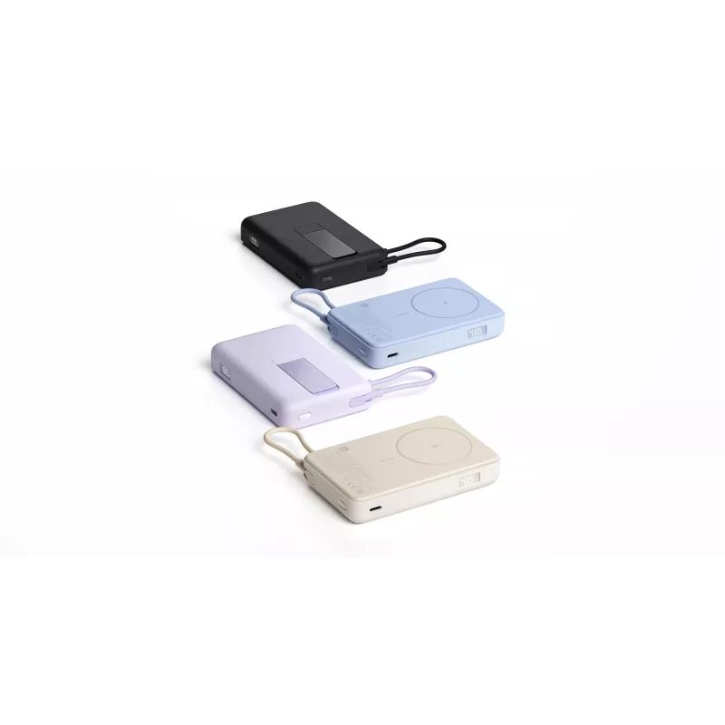 Ārējais akumulators Xiaomi BHR08P9GL 5900 mAh Li‑Ion, bezvadu uzlāde, USB‑C, pelēks