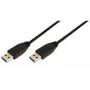 Logilink - USB kabelis - 9 kontaktu USB A tipa (vīr.) - 9 kontaktu USB A tipa (vīr.) - 3 m (USB / USB 2.0 / USB 3.0) - Formēts - Melns (CU0040)