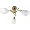 Activejet Classic griestu lustra-pakaramā lampa NIKITA Patina triple 3xE27 viesistabai