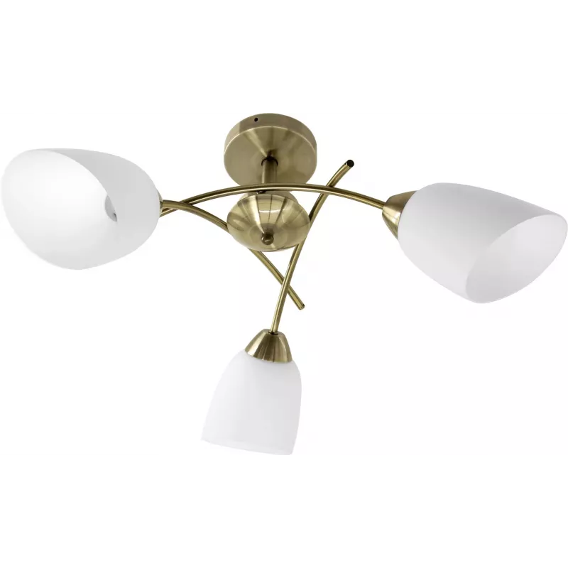 Activejet Classic griestu lustra-pakaramā lampa NIKITA Patina triple 3xE27 viesistabai