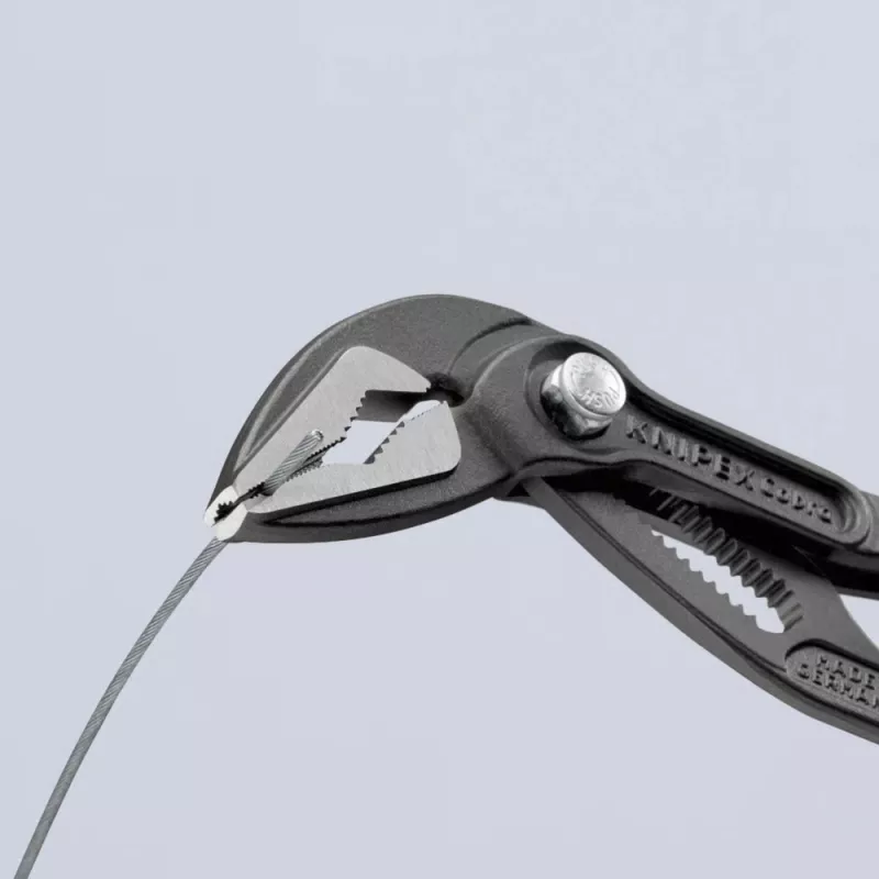 Ūdens sūkņa knaibles Knipex Cobra ES 87 51 180 SB – regulējama spīles atvērums 0–45 mm
