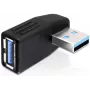 USB 3.0 vīrieša/sievietes savienotājs DeLOCK 65342 melns