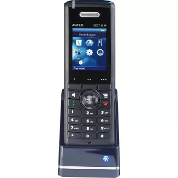 AGFEO DECT 60 IP - Bezvadu papildinājuma klausule - DECT - Melna