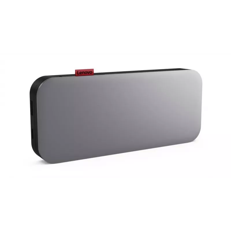 Lenovo Go USB-C klēpjdatora ārējais akumulators (20 000 mAh), litija jonu, melni pelēks, USB A un C tipa