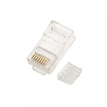Tīkla kabelis Extralink RJ45 Savienotājs CAT6 UTP RJ45 8P8C Caurspīdīgs