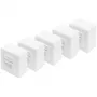 CAT.6A Datenanschlussdose, Aufputz, geschirmt, 2x RJ-45 LSA (weiß, 5 Stück, Klasse E)