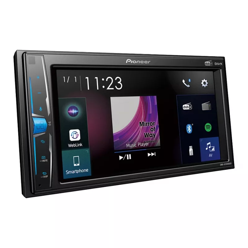 Automašīnas multimediju uztvērējs Pioneer DMH-A3300DAB Melns Bluetooth 2 DIN 50W
