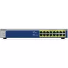 NETGEAR GS516PP Nevadāms Gigabit Ethernet (10/100/1000) Power over Ethernet (PoE) Zils, Pelēks