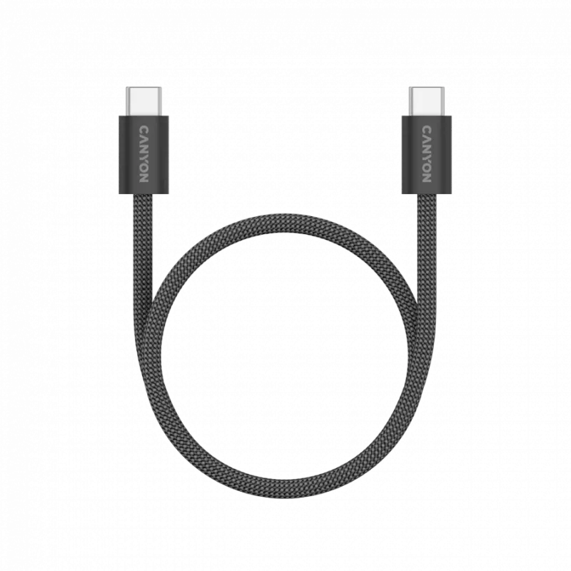 CANYON kabelis OnWire 60MG C-C 60W Magnētisks Pīts 1m Melns