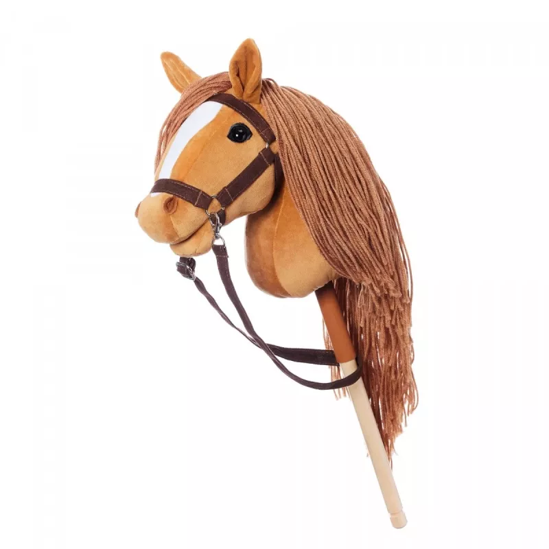 Nūja ar zirga galvu HOPPIHORSE Hobby Horse A3 Kastaņa