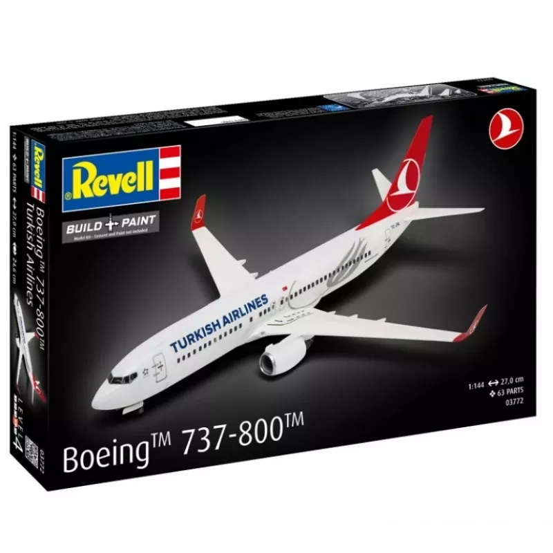 Plastmasas lidmašīnas modelis REVELL Boeing 737-800 Turkish Air mērogā 1:144