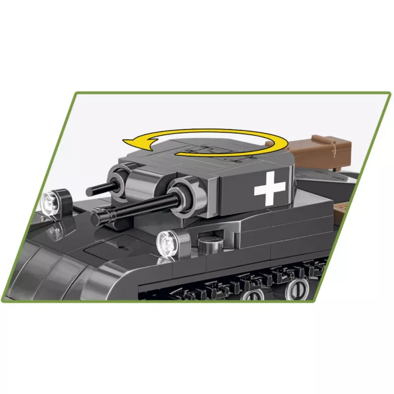 Būvkomplekts Cobi Panzer II Ausf. A — 250 gab., melns